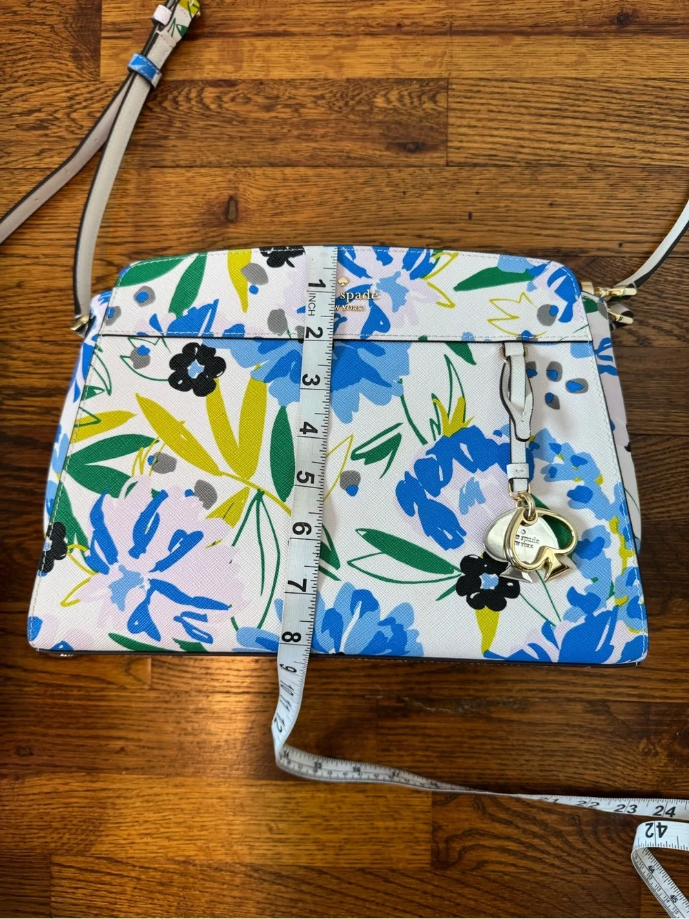Kate Spade Madison Floral Medium Top Handle 2 Way Satchel Style KK967